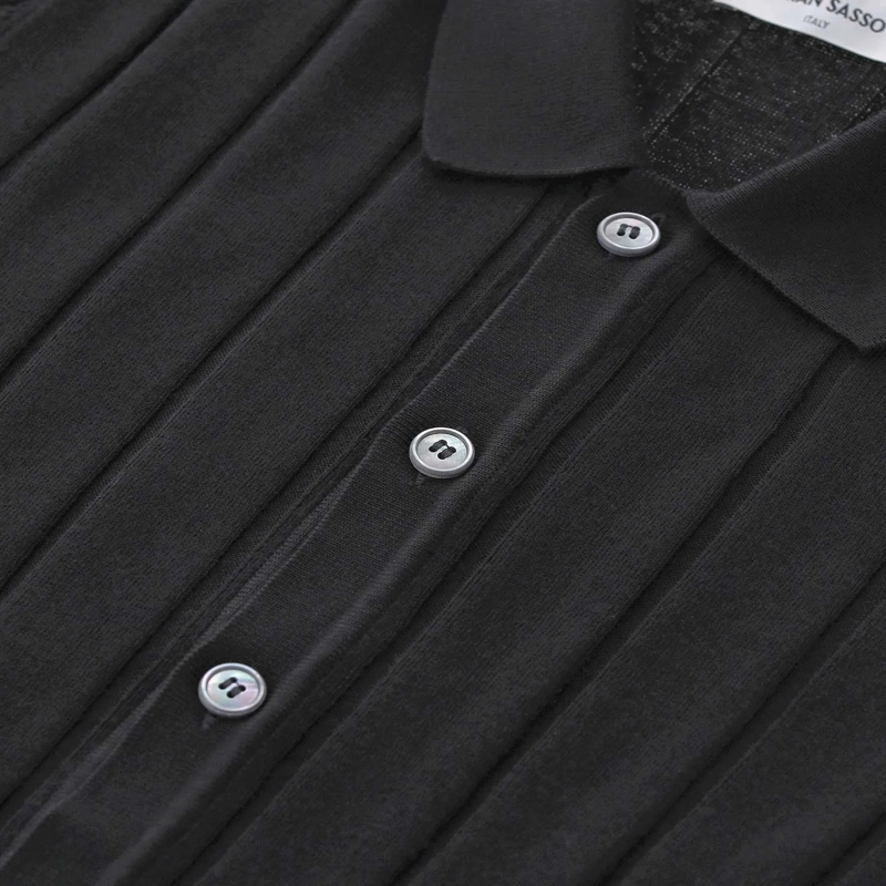 Gran Sasso Hemd Kurzarmhemd aus Baumwolle beige(Image 3)