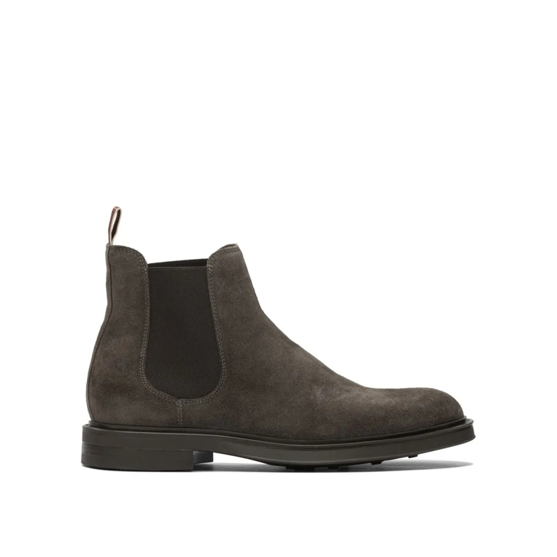 Sturlini Stiefel Suede Ankle Boots With Leather Accents Grey