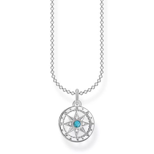 Thomas Sabo Necklace Compass Blue Medium Necklace