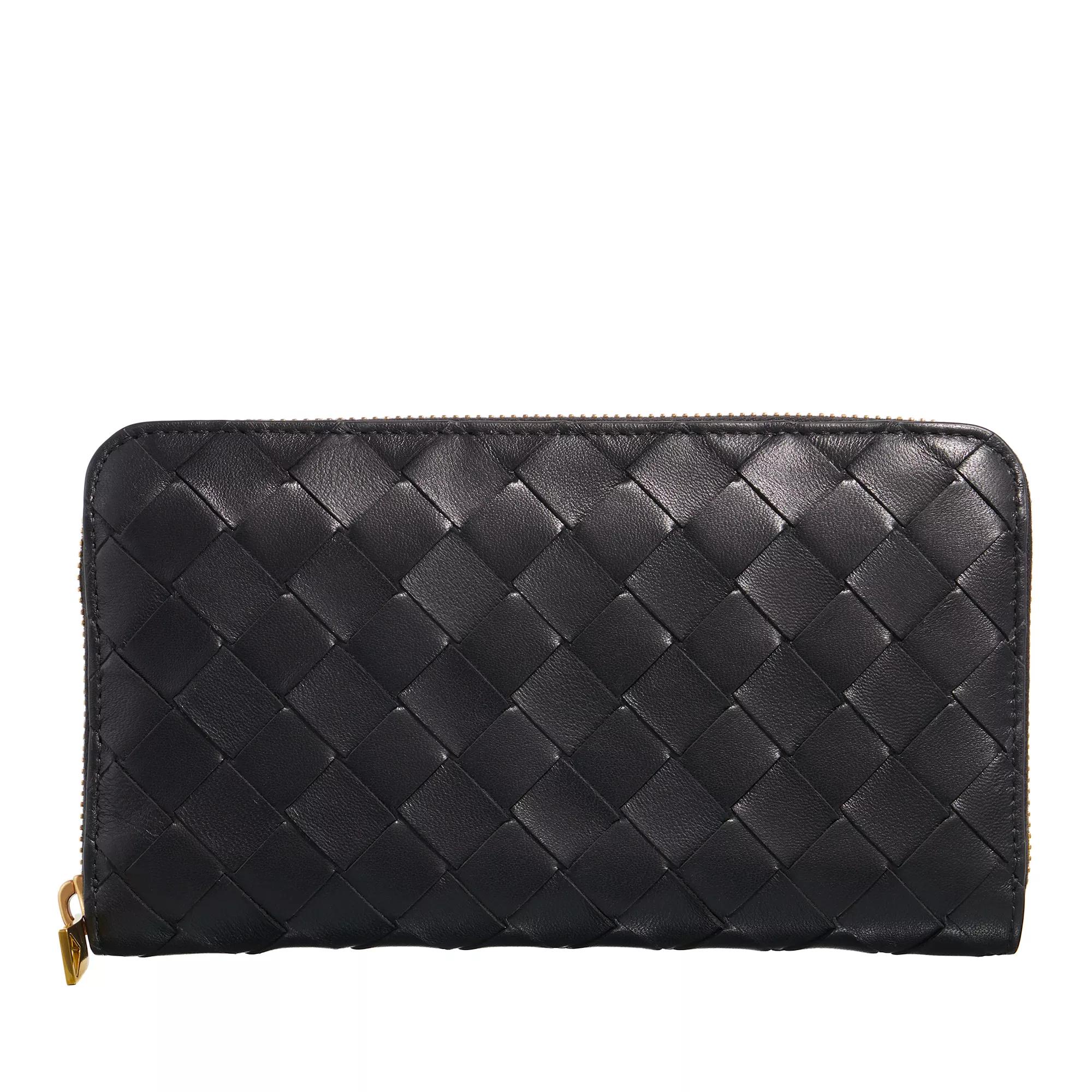 Bottega Veneta Portemonnaie - Zip Around Wallet - Gr. unisize - in Schwarz - für Damen