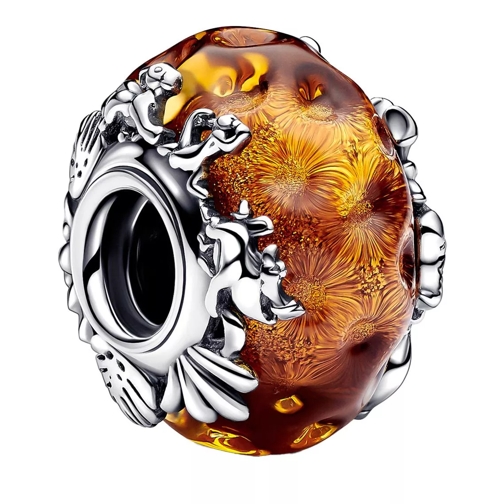 Pandora Disney The Lion King sterling silver charm with gl Orange Pendant