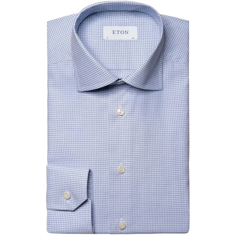 Eton  Eton  Lange Mouw Overhemden Blauw 100004521 21 blau