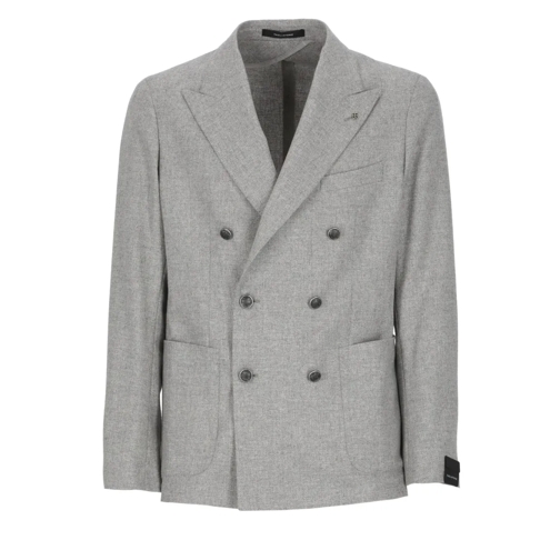 Tagliatore Wool Double-Breasted Jacket Grey Blazer