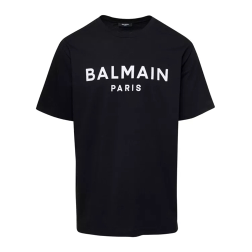 Balmain  Black Crew Neck T-Shirt Black