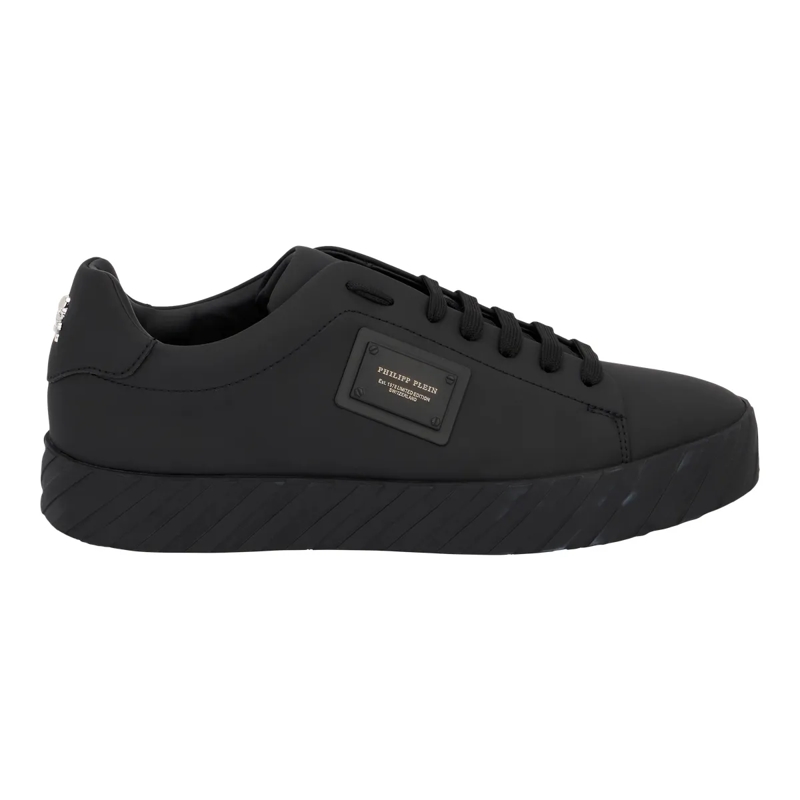 Philipp Plein Low-Top-Sneaker Lo-Top Turnschuhe Placca schwarz(Image 3)