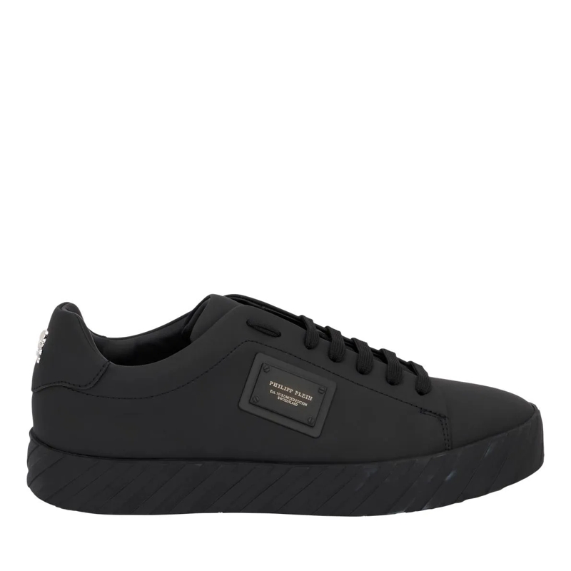 Philipp Plein Low-Top-Sneaker Lo-Top Turnschuhe Placca schwarz