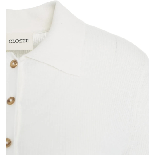Closed T-shirts Cashmere blend polo weiß (Image 5)