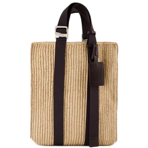 Jacquemus Le Panier Tote Bag  - Dark Brown - Raphia Brown Draagtas