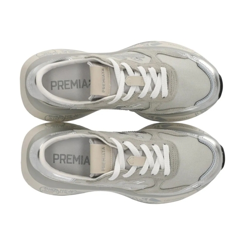 Premiata Low-Top Sneaker Nylon And Suede Active Sneakers With Laminated Acc Silver (Image 6)