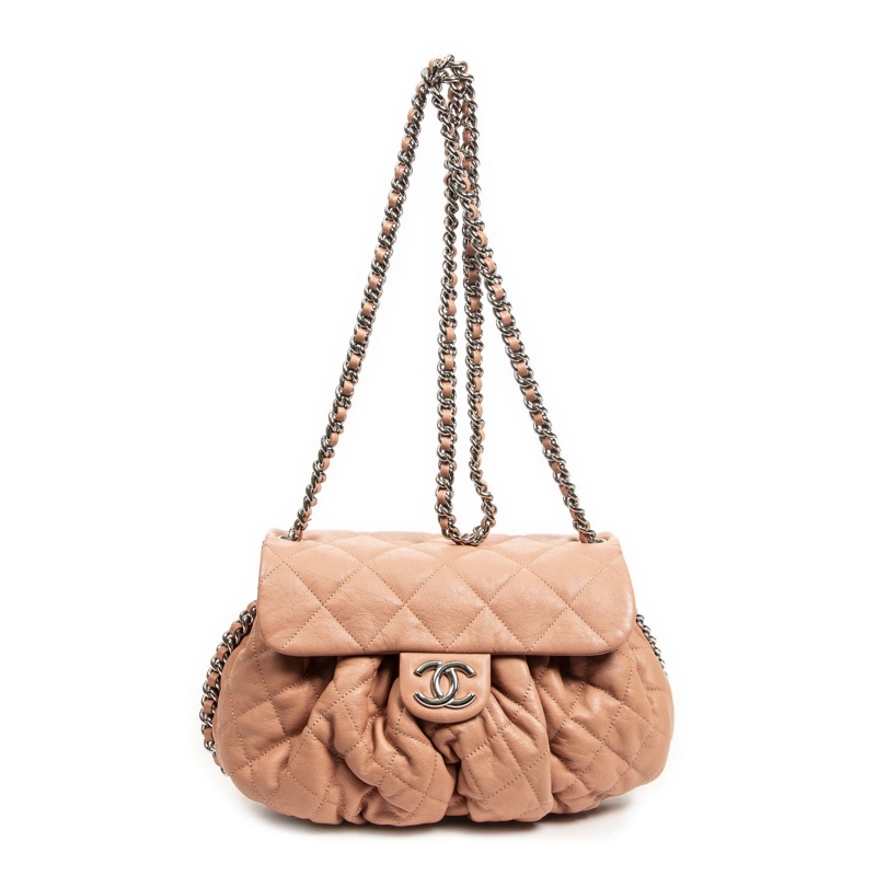 Chanel Crossbody Bag Chain Around Crossbody Flap beige
