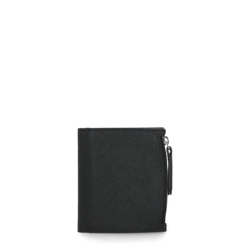 Maison Margiela Pebbled Leather Wallet Black Geldbörse