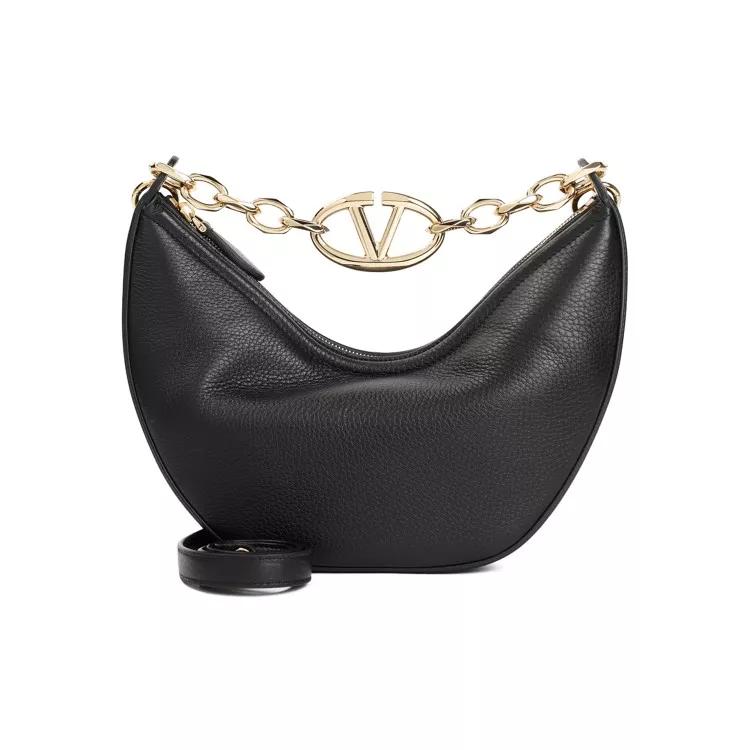 VALENTINO Shopper - V Logo Gate Leather Top Handle Bag - Gr. unisize - in Schwarz - für Damen