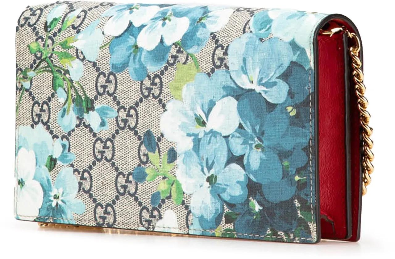Thumbnail - Gucci Hobo Bags - GG Supreme Blooms Wallet on Chain - Gr. unisize - in Braun - für Damen