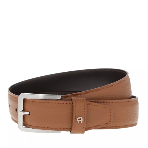 AIGNER Luca Casual Belt Cognac Leather Belt