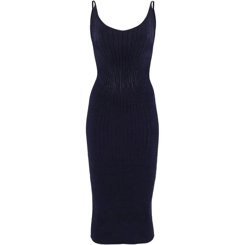 Mugler Midikleid Dresses Blue blau