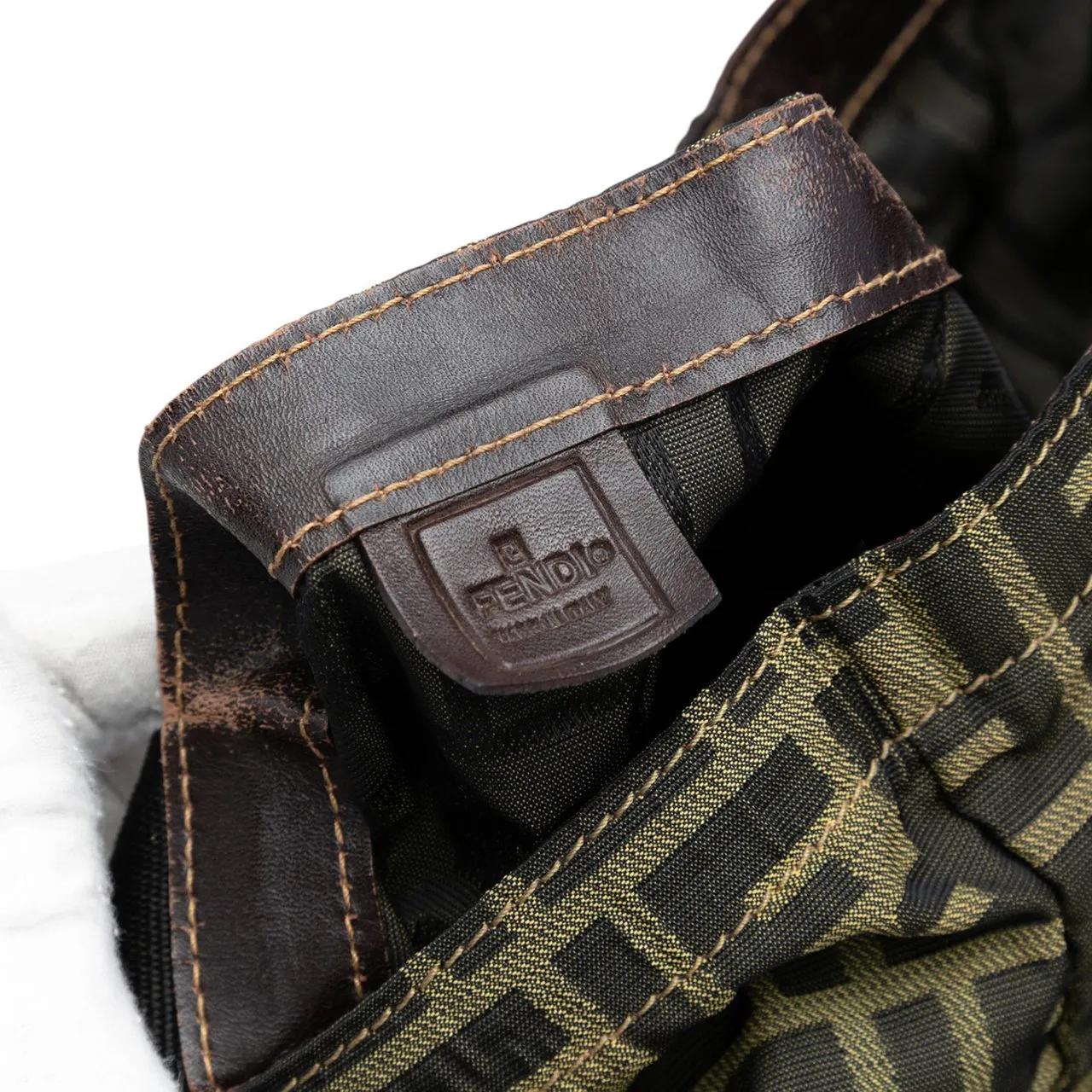 Thumbnail - Fendi Shopper - Zucca Canvas and Nylon Foldable Tote - Gr. unisize - in Braun - für Damen