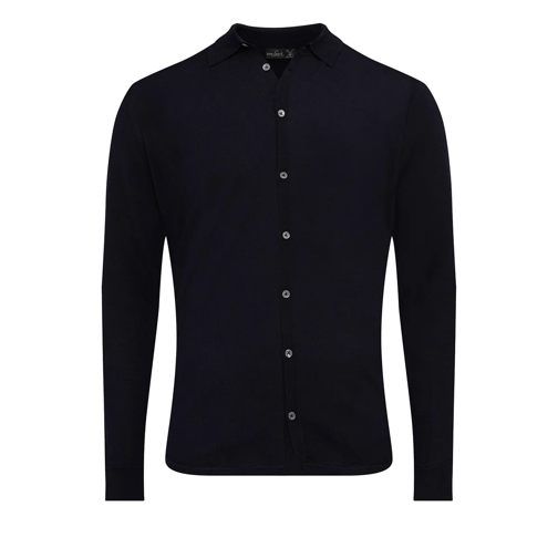 VAN LAACK  Hemd Uni dunkel-blau