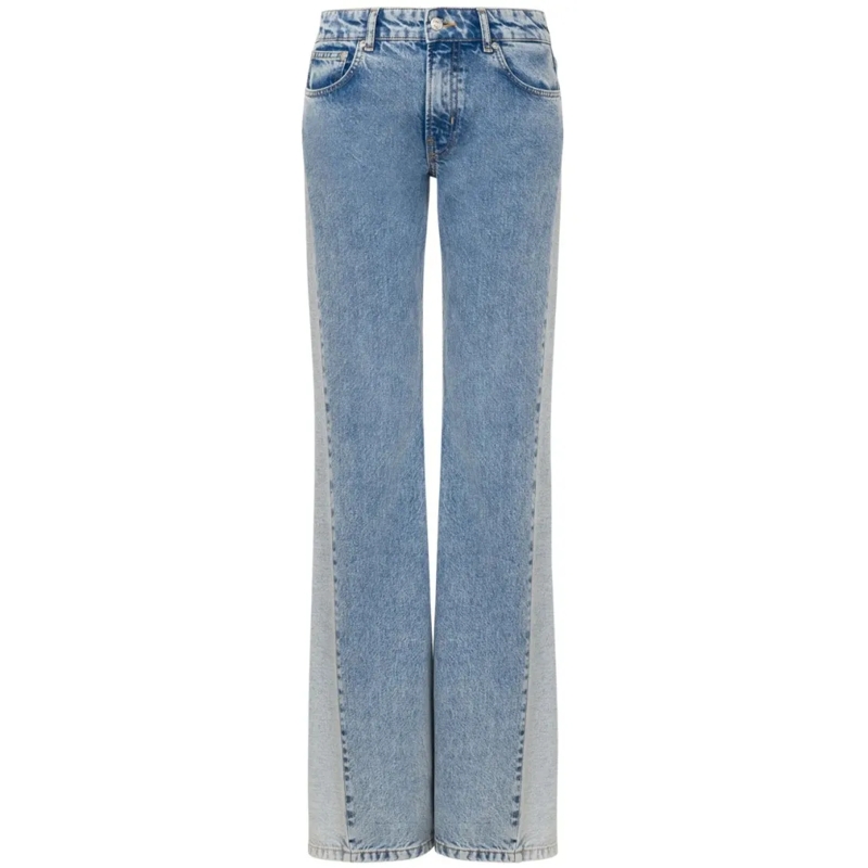 Moschino Jeans Classic Tailored Pants With Smooth Finish Blue