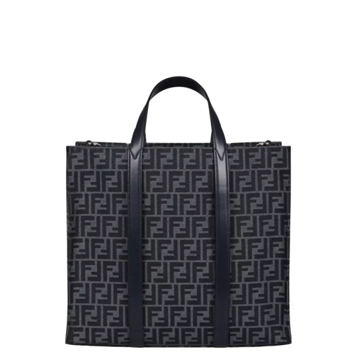 Fendi Ff Jacquard Fabric Bag Black Sporta