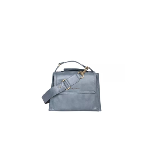 Orciani Shoulder Strap Leather Bag Blue Sac à bandoulière