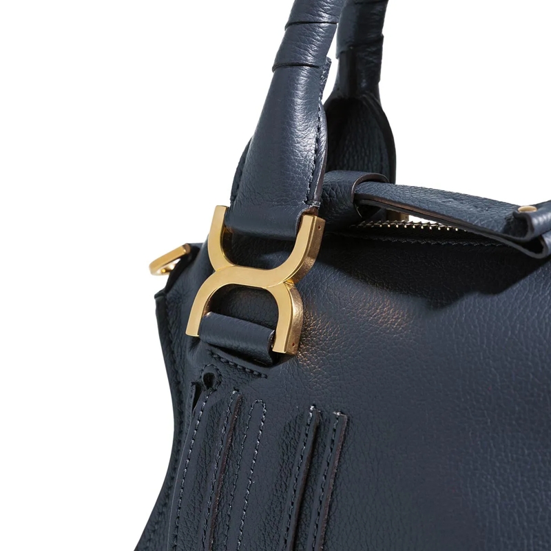 Chloé Satchel Small Double Carry Shoulder Bag Navy(Image 5)