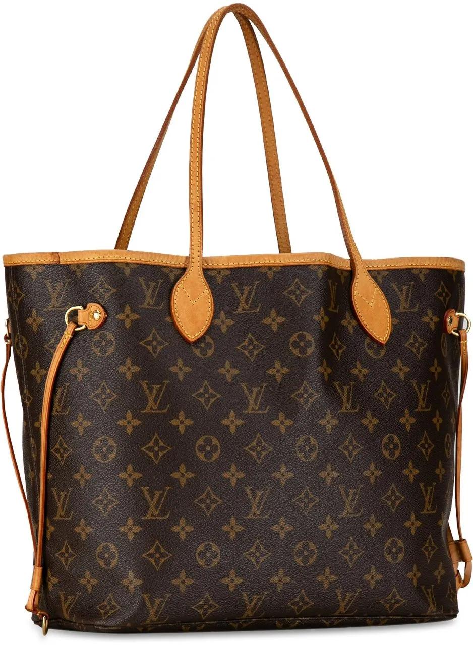 Louis Vuitton Shoppers 2007 Monogram Neverfull MM in bruin