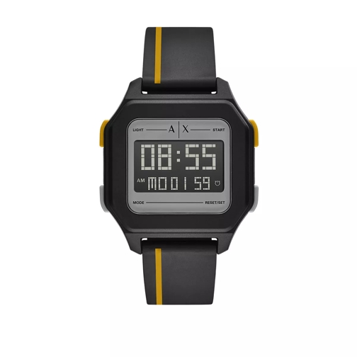 Armani Exchange Digital Polyurethane Watch Black Montre numérique