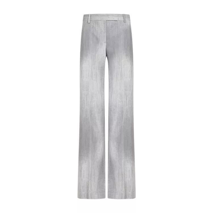 Ermanno Scervino - Grey Polyester Pants - Größe 42 - gray