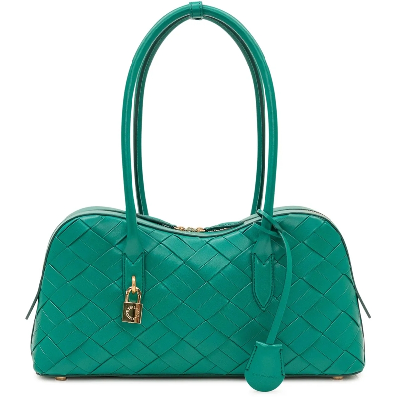 Stella McCartney Tote Borsa a Mano Stella Ryder con Intreccio e Lucchett grün