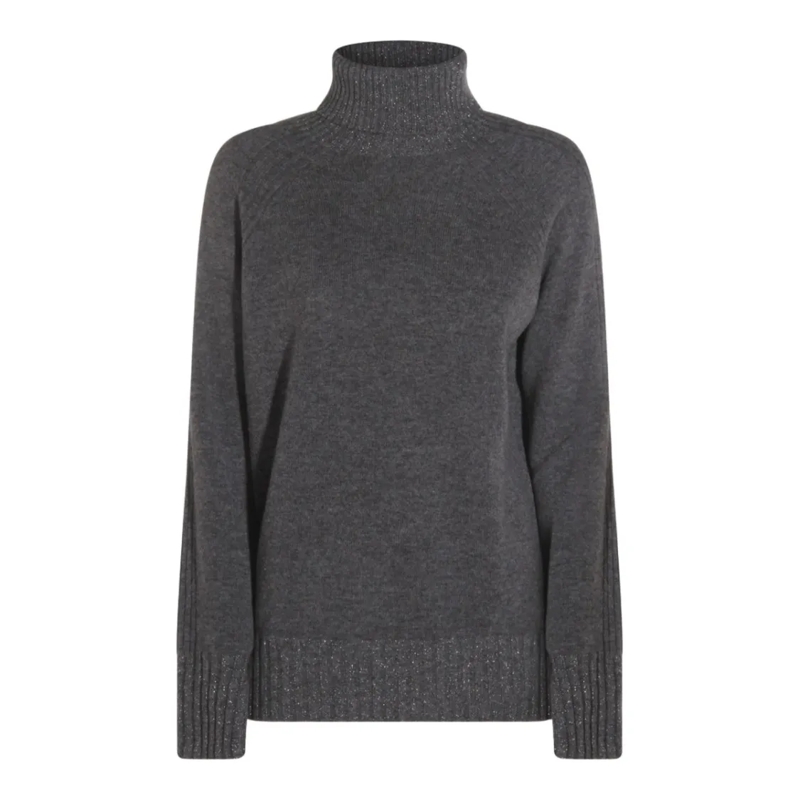 Twin-Set Rollkragenpullover Dark Grey Knit Sweater Grey