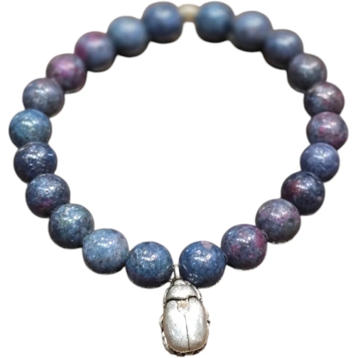 CATHERINE MICHIELS Bracelet Bracelet Milo Silver Diamant serti kyanite elastiq blau (Image 2)