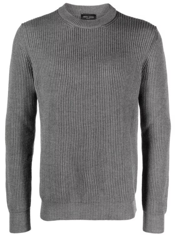 Roberto Collina Grey Wool Sweater Grey | fashionette