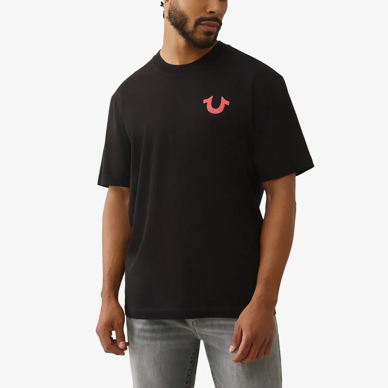 True Religion T-Shirt T-Shirt NUMBER schwarz(Image 6)