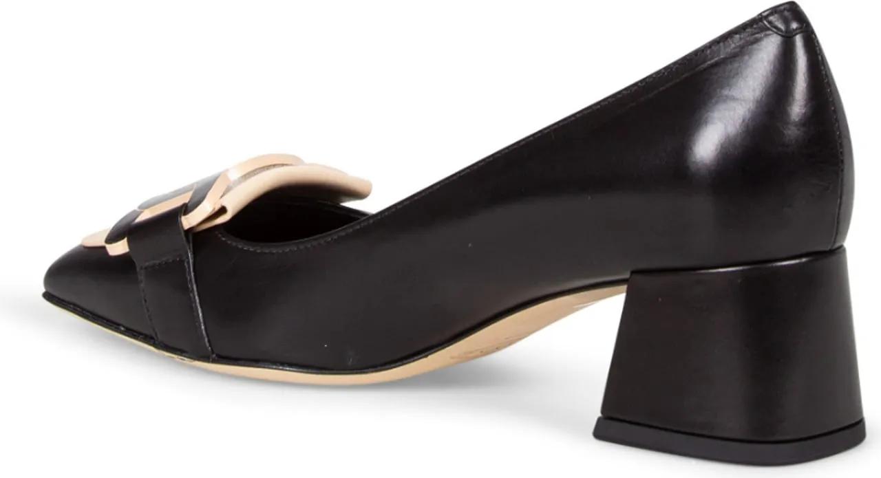 Thumbnail - Tod's Hohe Schuhe - Mid-Height Closed-Toe Leather Pumps With Buckle De - Gr. 39 (EU) - in Schwarz - für Damen