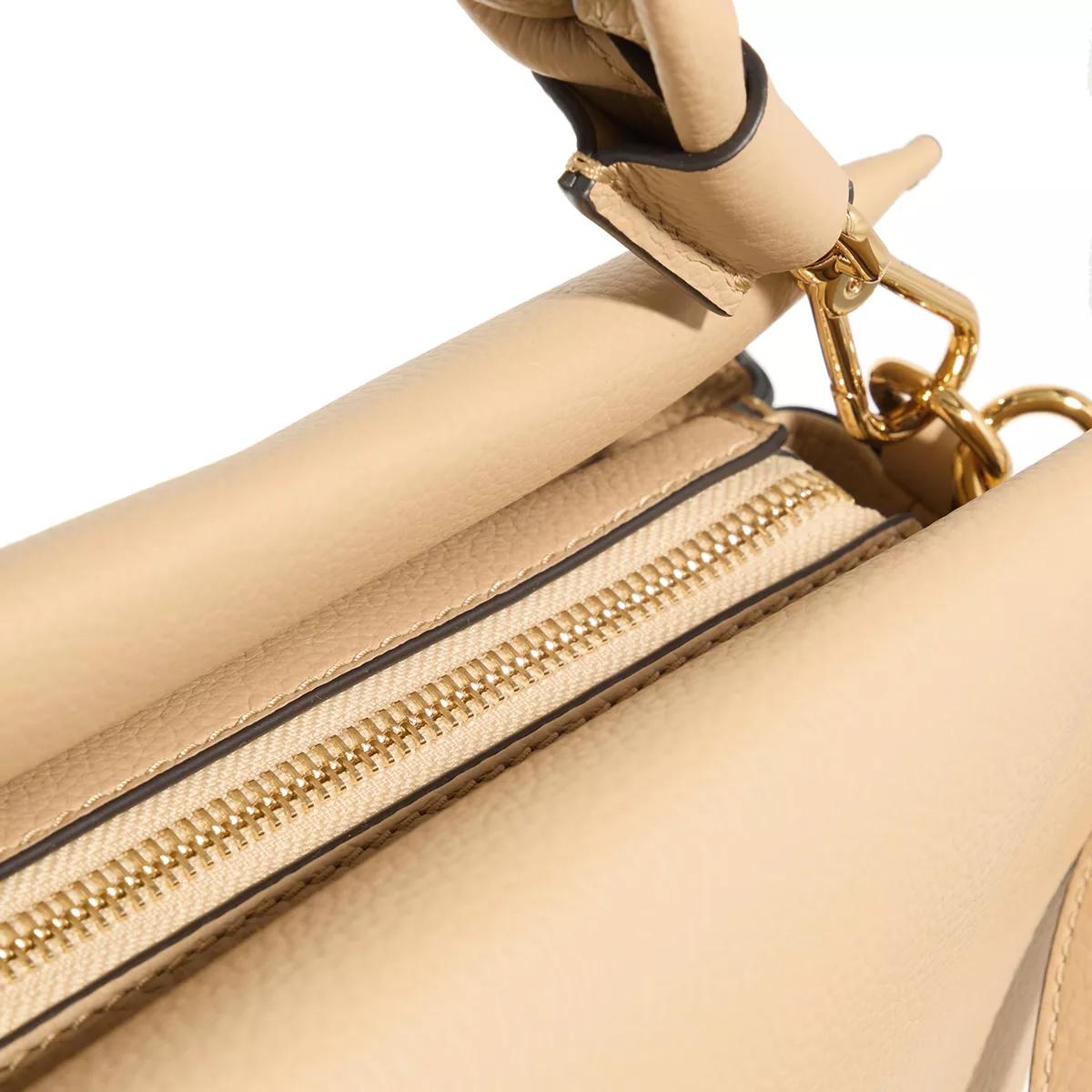 Coccinelle Satchels Boheme Grana Double Handbag in beige