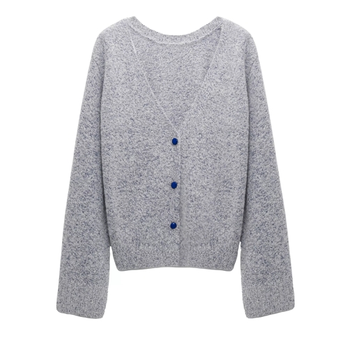 Dorothee Schumacher LUXURY DELIGHT cardigan blue and white melange 