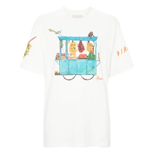 Alemais Adam Lester Fruit Cart White T-Shirt White Magliette