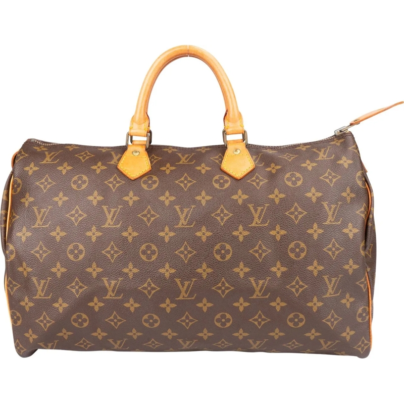 Louis Vuitton Schultertasche Louis Vuitton Canvas Monogram Speedy 40 Handbag braun
