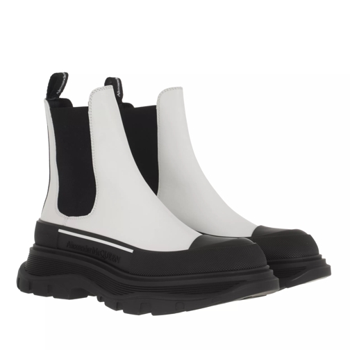 Alexander McQueen Chunky Sole Boots White/Black Botte Chelsea
