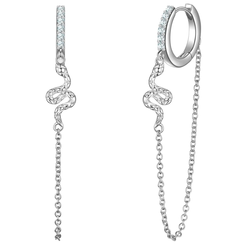 Glanzstücke München Ohrhänger Sterling Silber Creolen Zirkonia silber