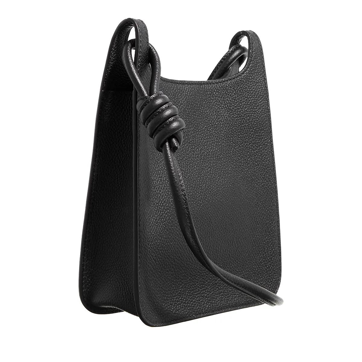 MCM Hobo bags Himmel Leather Hobo Mini in zwart