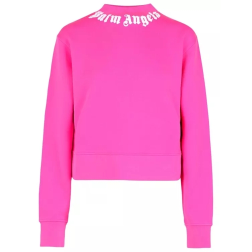 Palm Angels Fuchsia Cotton Sweatshirt Pink 