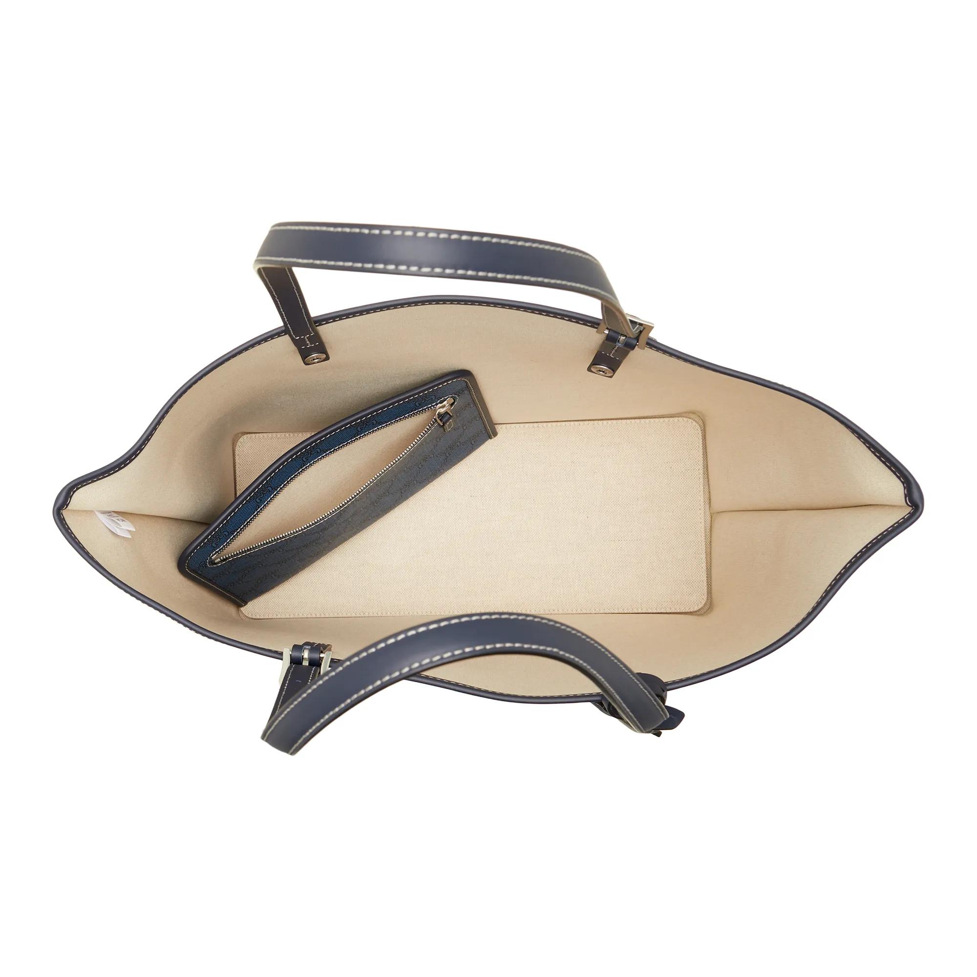 TOD'S Hobo bags Structured Leather Handbag With Gold-Tone Logo Cla in zwart