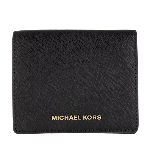 MICHAEL Michael Kors Jet Set Travel Carryall Card Case Leather Black Korthållare