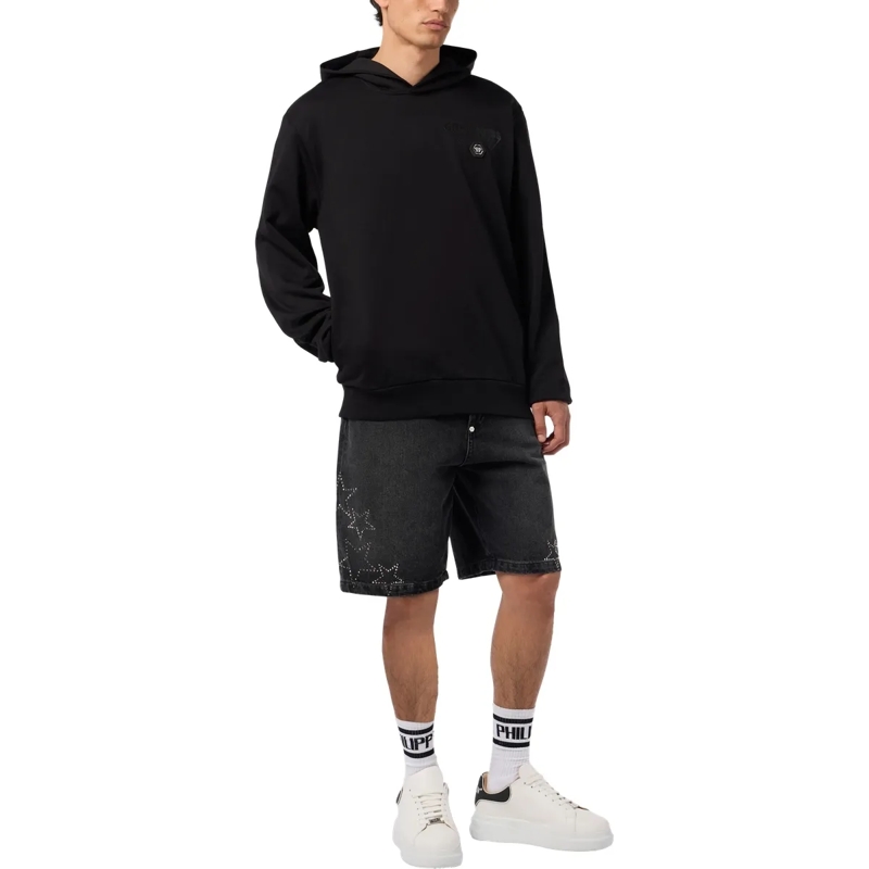 Philipp Plein Top Kapuzen-Sweatshirt Greatness schwarz(Image 4)