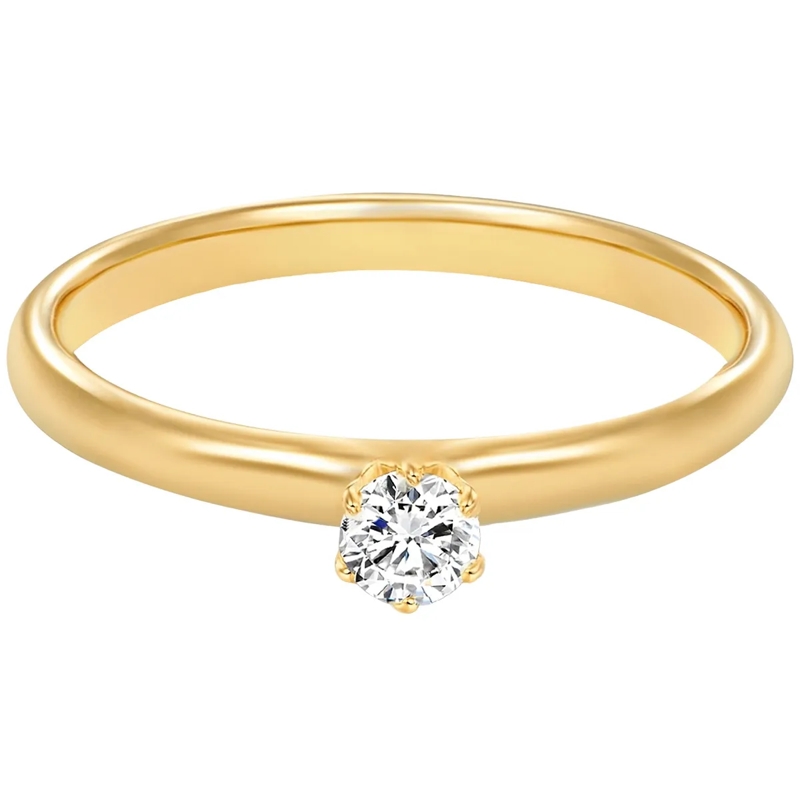 Trilani Ring Sterling Silber Ring Zirkonia gold