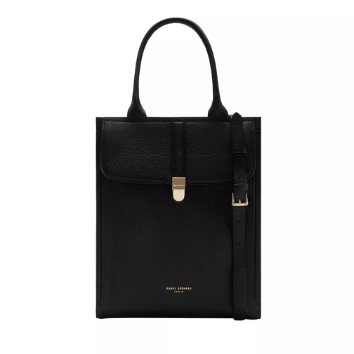 Isabel Bernard Femme Forte Sabrina Black Calfskin Leather Handbag Fourre-tout