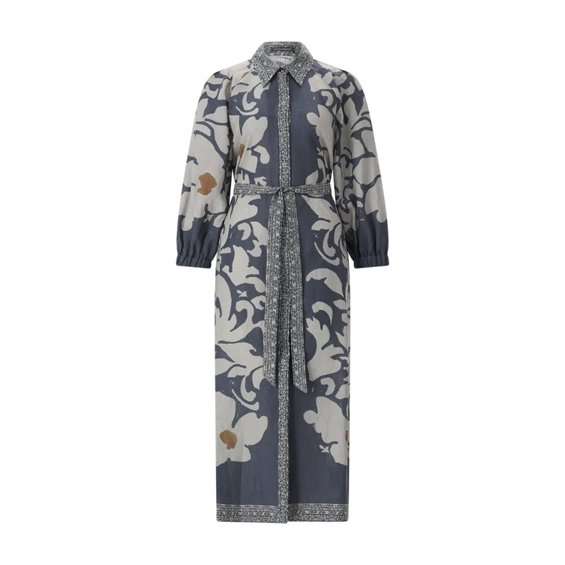 Luisa Cerano Maxikleid Kleid the ethnic flower navy