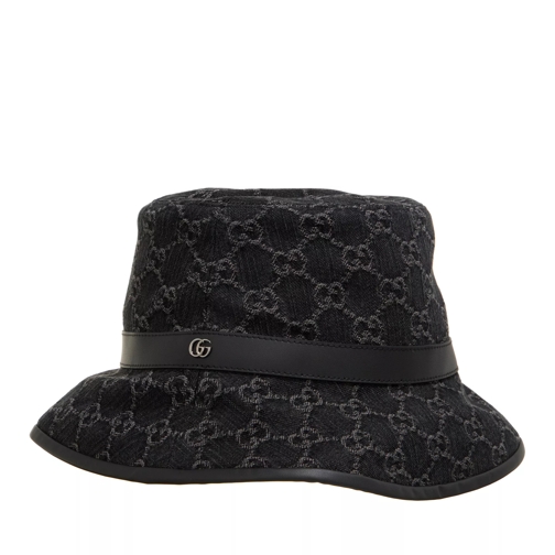 Gucci GG Denim Bucket Hat  Black / Grey Fischerhut