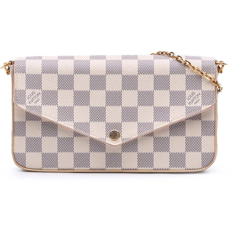 Louis Vuitton Sac à bandoulière Damier Azur Pochette Felicie weiß